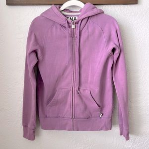 TNA Aritzia - Zip Up Fleece Hooded Jacket